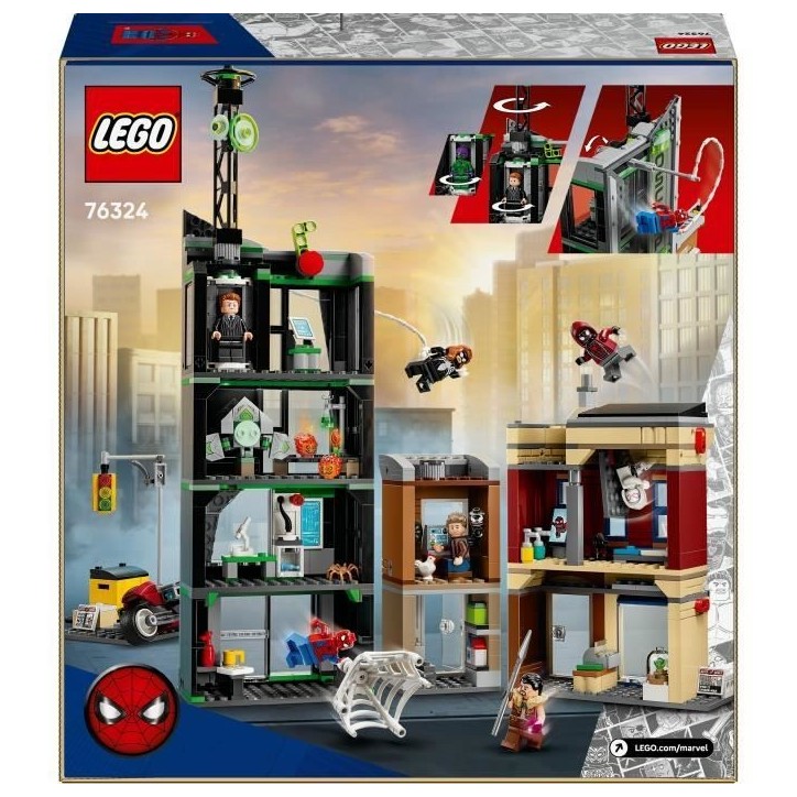 LEGO | Marvel 76324 Spider-Man Contre Oscorp - Jeu de Construction enfant des 10 ans