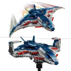 LEGO | Marvel 76325 Le Quinjet d'Avengers : L'ere d'Ultron - Jeu enfan
