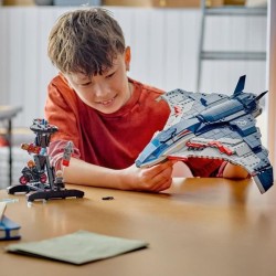 LEGO | Marvel 76325 Le Quinjet d'Avengers : L'ere d'Ultron - Jeu enfan