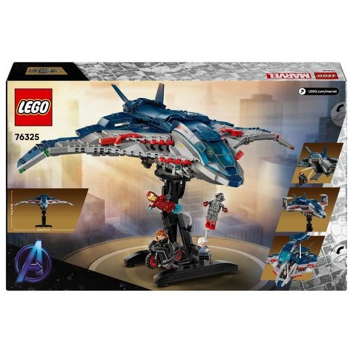 LEGO | Marvel 76325 Le Quinjet d'Avengers : L'ere d'Ultron - Jeu enfant des 10 ans LEGO | Marvel 76325 Le Quinjet d'Avengers : L'ere d'Ultron - Jeu enfant des 10 ans