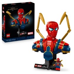 LEGO Marvel 76326 Buste d'Iron Spider-Man - Set de Construction Collec