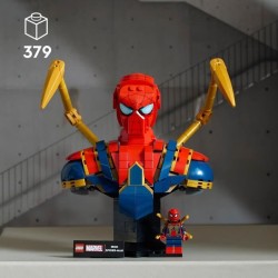LEGO Marvel 76326 Buste d'Iron Spider-Man - Set de Construction Collec