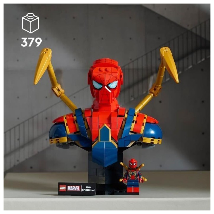 LEGO Marvel 76326 Buste d'Iron Spider-Man - Set de Construction Collector pour Adulte LEGO Marvel 76326 Buste d'Iron Spider-Man - Set de Construction Collector pour Adulte