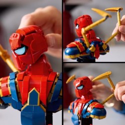 LEGO Marvel 76326 Buste d'Iron Spider-Man - Set de Construction Collec