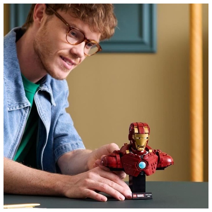 LEGO | Marvel 76327 Buste d'Iron Man MK4 - Set De Construction Pour Adulte - Idée Cadeau LEGO | Marvel 76327 Buste d'Iron Man MK4 - Set De Construction Pour Adulte - Idée Cadeau