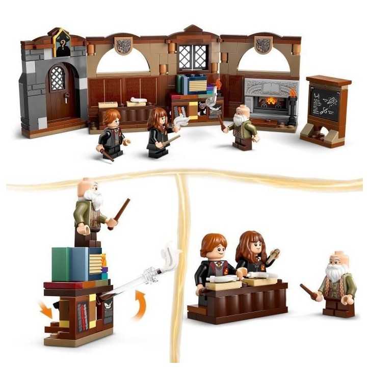 LEGO Harry Potter 76442 Le château de Poudlard : le cours de sortileges - Jouet collector