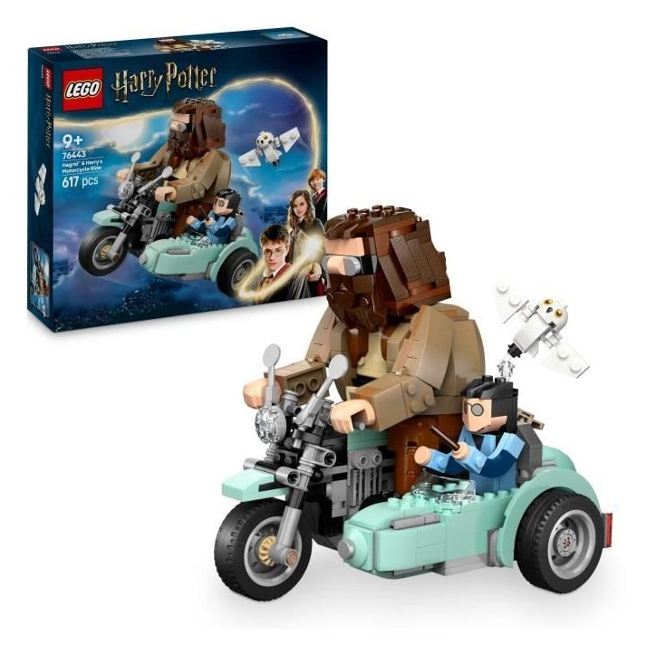 LEGO Harry Potter 76443 La balade en moto de Hagrid et Harry - Jeu de construction 9 ans