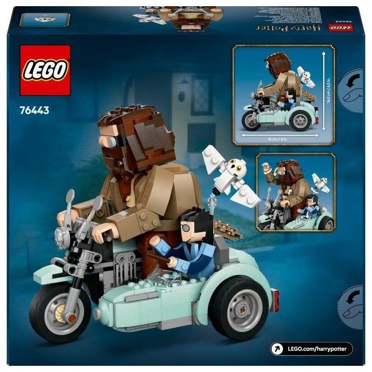 LEGO Harry Potter 76443 La balade en moto de Hagrid et Harry - Jeu de construction 9 ans