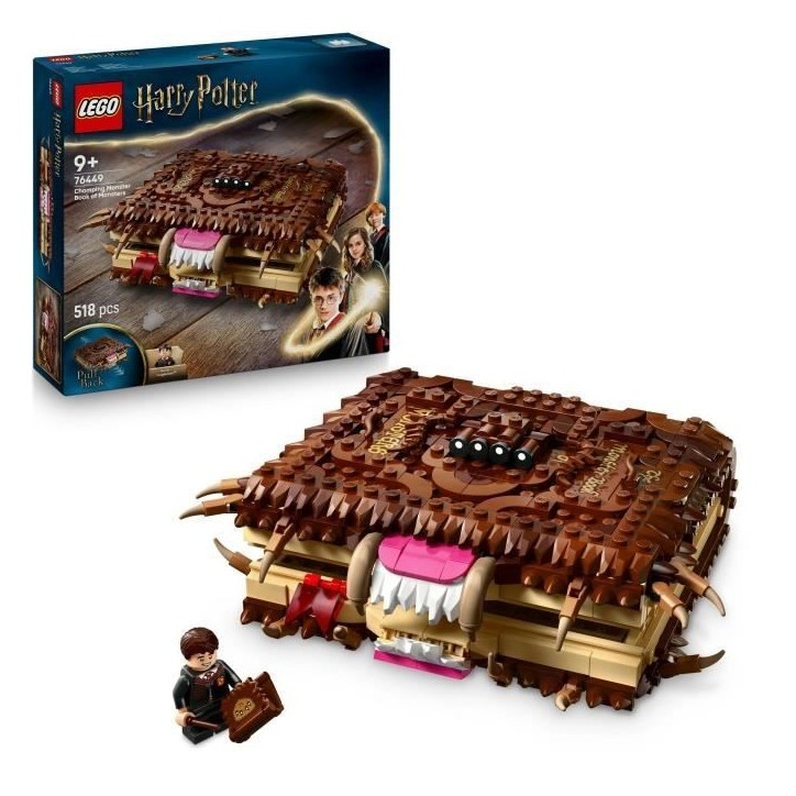 LEGO Harry Potter 76449 Le Monstrueux Livre Des Monstres - Jouet Pour Garçon Des 9 Ans LEGO Harry Potter 76449 Le Monstrueux Livre Des Monstres - Jouet Pour Garçon Des 9 Ans