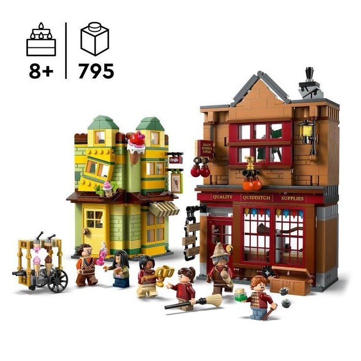 LEGO Harry Potter 76452 Magasin d'Accessoires de Quidditch et Marchand de Glaces Jeu 8 ans LEGO Harry Potter 76452 Magasin d'Accessoires de Quidditch et Marchand de Glaces Jeu 8 ans