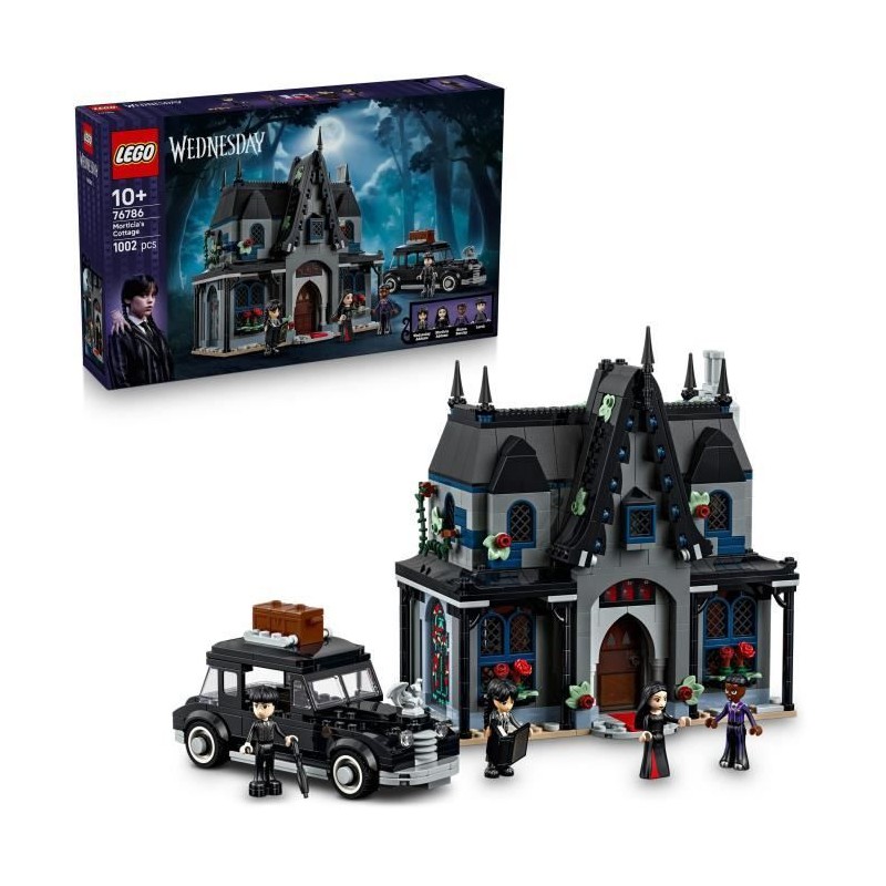 LEGO Mercredi 76786 Le Manoir de Morticia - Jeu de Construction des 10 LEGO Mercredi 76786 Le Manoir de Morticia - Jeu de Construction des 10