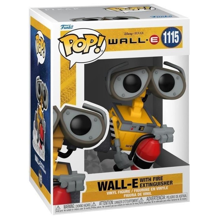 Figurine Funko Pop! - Disney Pixar Wall-E - Wall-E avec son extincteur - 1 115 Figurine Funko Pop! - Disney Pixar Wall-E - Wall-E avec son extincteur - 1 115