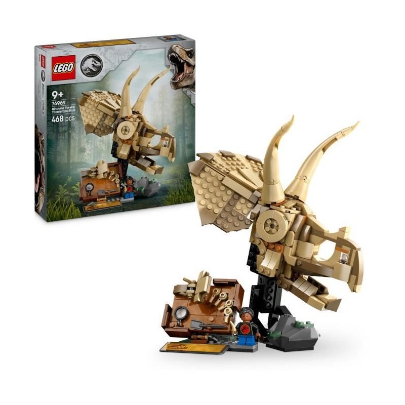 LEGO Jurassic World 76969 Les fossiles de dinosaures : le crâne du tr LEGO Jurassic World 76969 Les fossiles de dinosaures : le crâne du tr