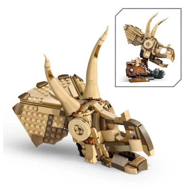 LEGO Jurassic World 76969 Les fossiles de dinosaures : le crâne du tricératops - Jeu 9 ans LEGO Jurassic World 76969 Les fossiles de dinosaures : le crâne du tricératops - Jeu 9 ans