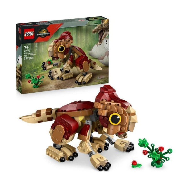 LEGO Jurassic World 76970 Dolores, le Bébé Aquilops - Jeu de Constru LEGO Jurassic World 76970 Dolores, le Bébé Aquilops - Jeu de Constru