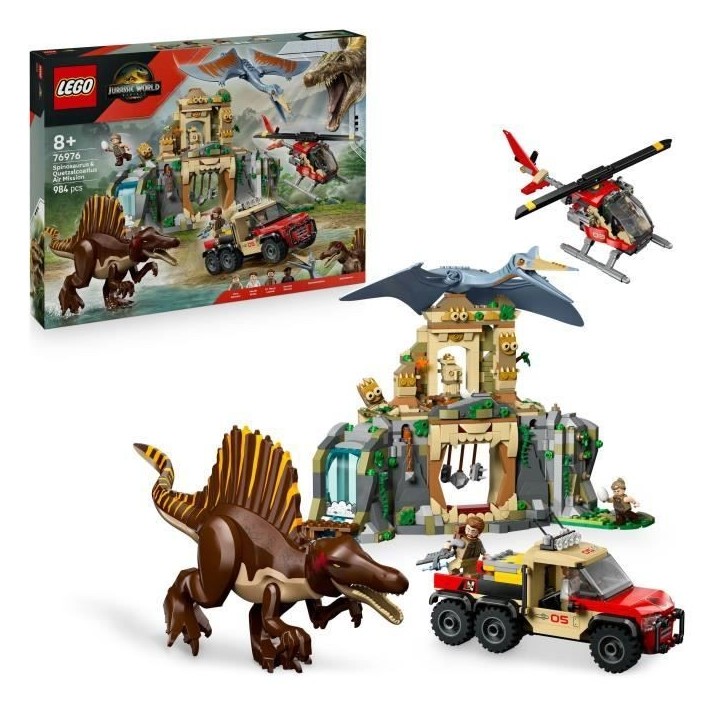 LEGO Jurassic World 76976 Mission Aérienne avec le Spinosaure et le Quetzalcoatlus - Jeu LEGO Jurassic World 76976 Mission Aérienne avec le Spinosaure et le Quetzalcoatlus - Jeu