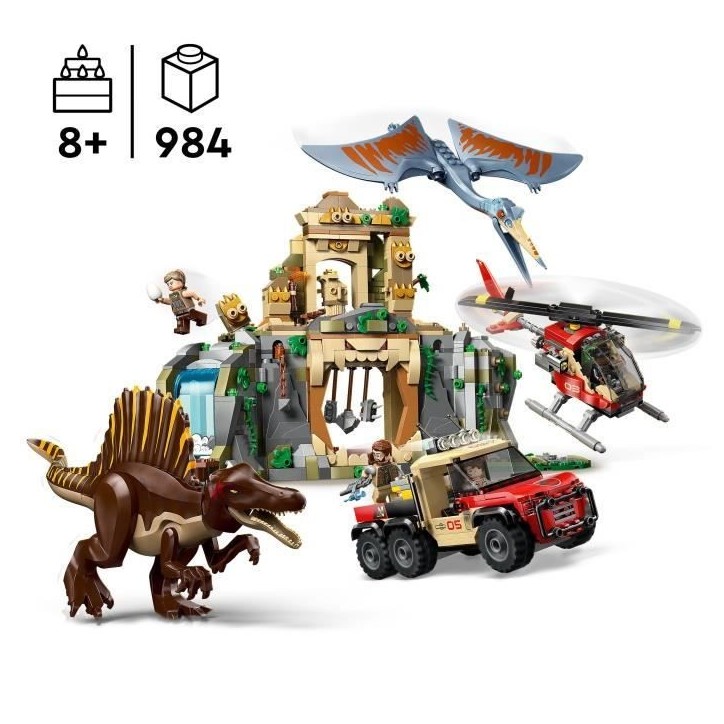 LEGO Jurassic World 76976 Mission Aérienne avec le Spinosaure et le Quetzalcoatlus - Jeu LEGO Jurassic World 76976 Mission Aérienne avec le Spinosaure et le Quetzalcoatlus - Jeu
