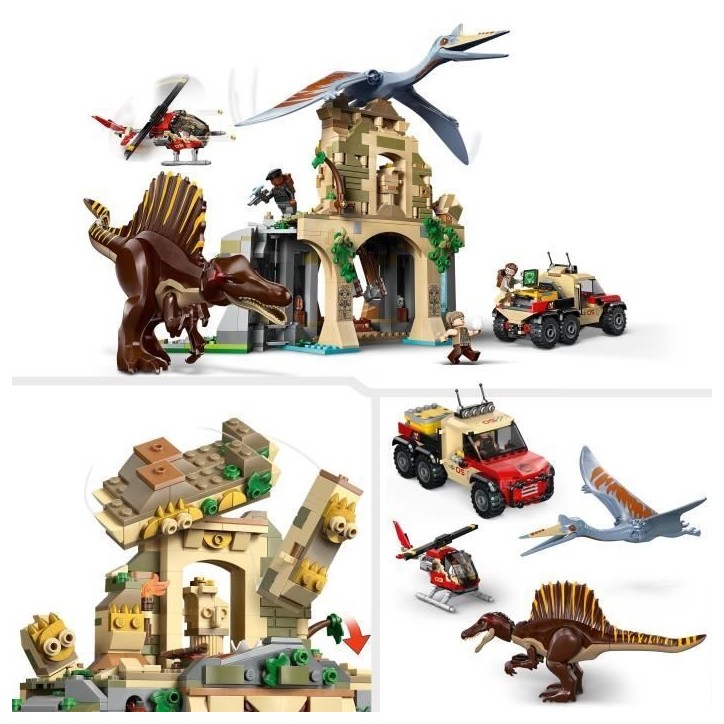 LEGO Jurassic World 76976 Mission Aérienne avec le Spinosaure et le Quetzalcoatlus - Jeu LEGO Jurassic World 76976 Mission Aérienne avec le Spinosaure et le Quetzalcoatlus - Jeu