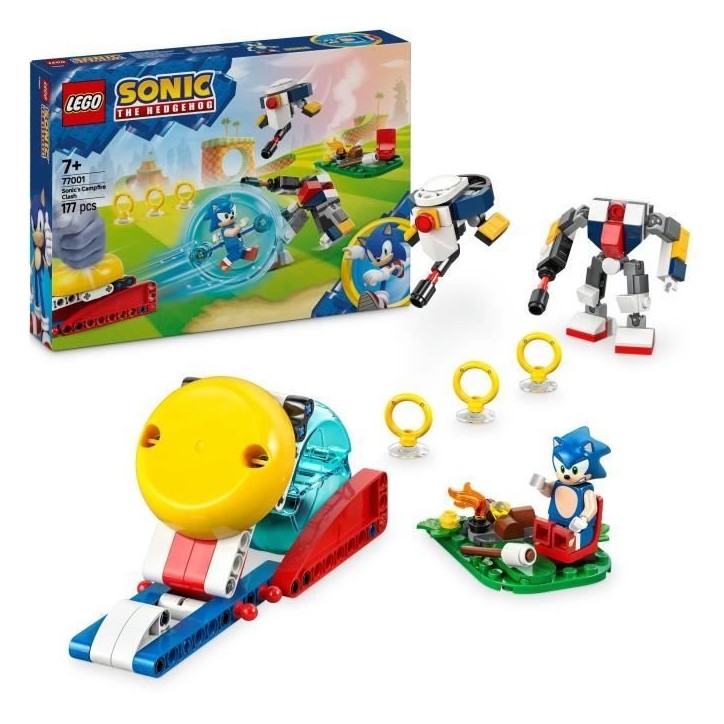 LEGO Sonic the Hedgehog 77001 Conflit au feu de camp de Sonic Jouet pour enfants des 7 ans