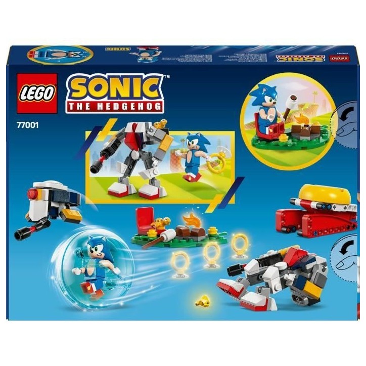 LEGO Sonic the Hedgehog 77001 Conflit au feu de camp de Sonic Jouet pour enfants des 7 ans