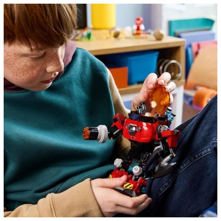 LEGO Sonic the Hedgehog 77005 Knuckles contre l'Egg Crusher de Dr. Eggman - Jeu des 8 ans