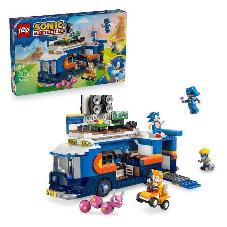 LEGO Sonic the Hedgehog 77006 Le Camion de Contrôle de l'Équipe Sonic - Jouet des 8 ans LEGO Sonic the Hedgehog 77006 Le Camion de Contrôle de l'Équipe Sonic - Jouet des 8 ans