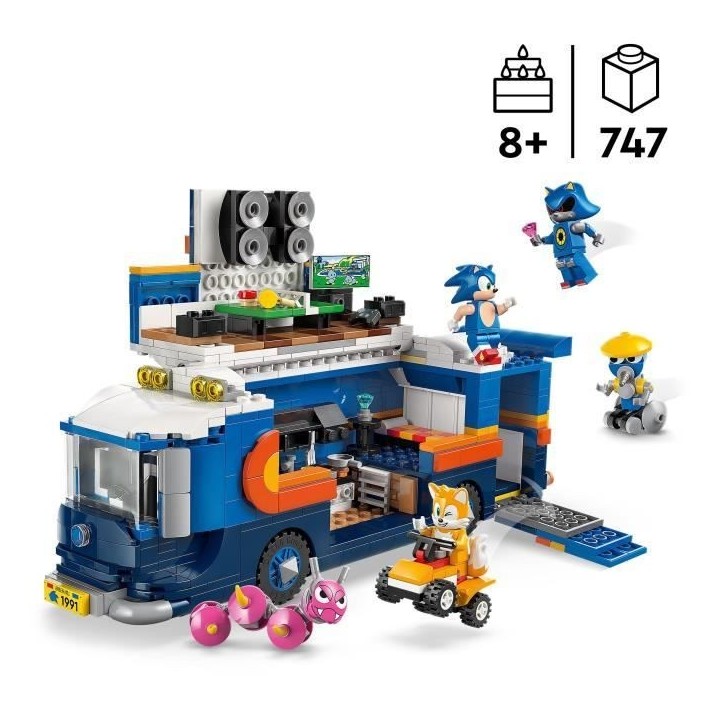 LEGO Sonic the Hedgehog 77006 Le Camion de Contrôle de l'Équipe Sonic - Jouet des 8 ans LEGO Sonic the Hedgehog 77006 Le Camion de Contrôle de l'Équipe Sonic - Jouet des 8 ans