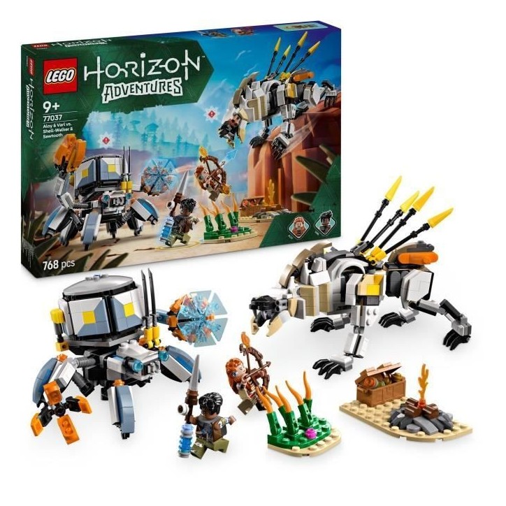 LEGO Horizon Adventures 77037 Aloy et Varl contre Testudien et Dents de scie - Jeu 9 ans LEGO Horizon Adventures 77037 Aloy et Varl contre Testudien et Dents de scie - Jeu 9 ans