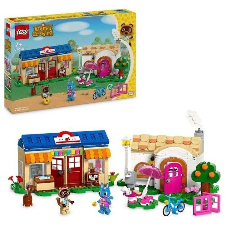 LEGO Animal Crossing 77050 Boutique Nook et Maison de Rosie, Set de Construction Créatif