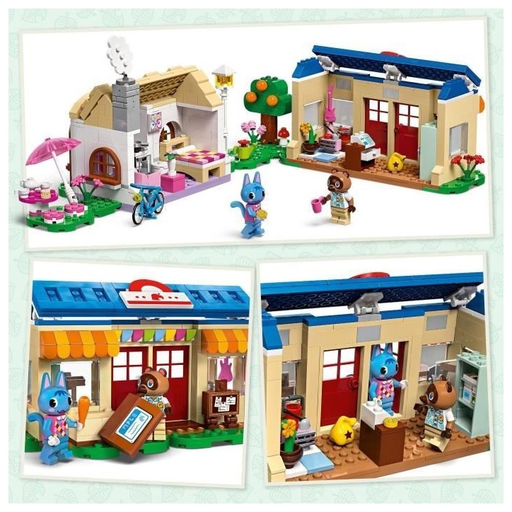 LEGO Animal Crossing 77050 Boutique Nook et Maison de Rosie, Set de Construction Créatif