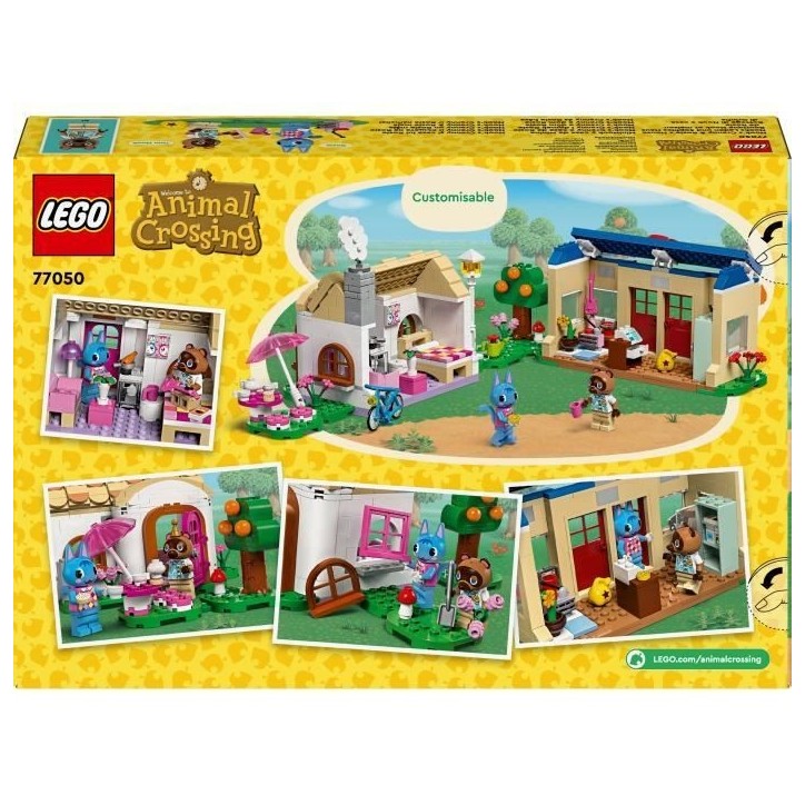 LEGO Animal Crossing 77050 Boutique Nook et Maison de Rosie, Set de Construction Créatif