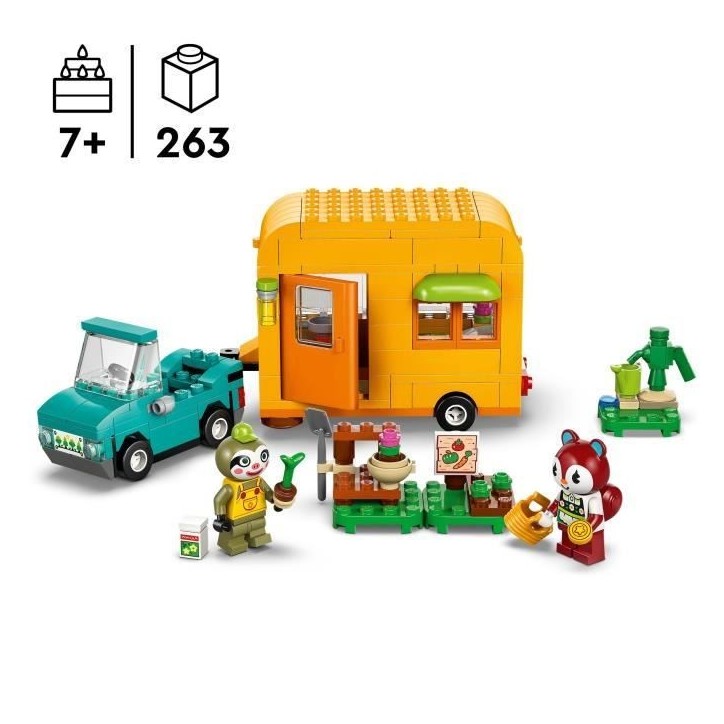 LEGO Animal Crossing 77054 Caravane et stand de jardinage de Racine - Jouet voiture LEGO Animal Crossing 77054 Caravane et stand de jardinage de Racine - Jouet voiture