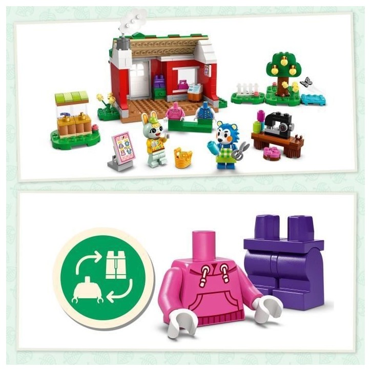 LEGO Animal Crossing 77055 Boutique de vetements des soeurs Doigts de Fée - Jouet des 6 ans LEGO Animal Crossing 77055 Boutique de vetements des soeurs Doigts de Fée - Jouet des 6 ans