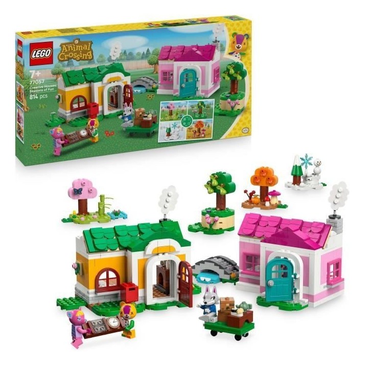 LEGO Animal Crossing 77057 Les Maisons Créatives : au Gré des Saisons - Jouet des 7 ans