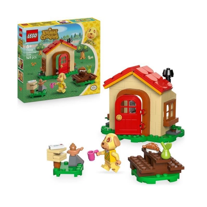 LEGO Animal Crossing 77058 La Maison Douillette de Mirza - Jouet des 6 LEGO Animal Crossing 77058 La Maison Douillette de Mirza - Jouet des 6