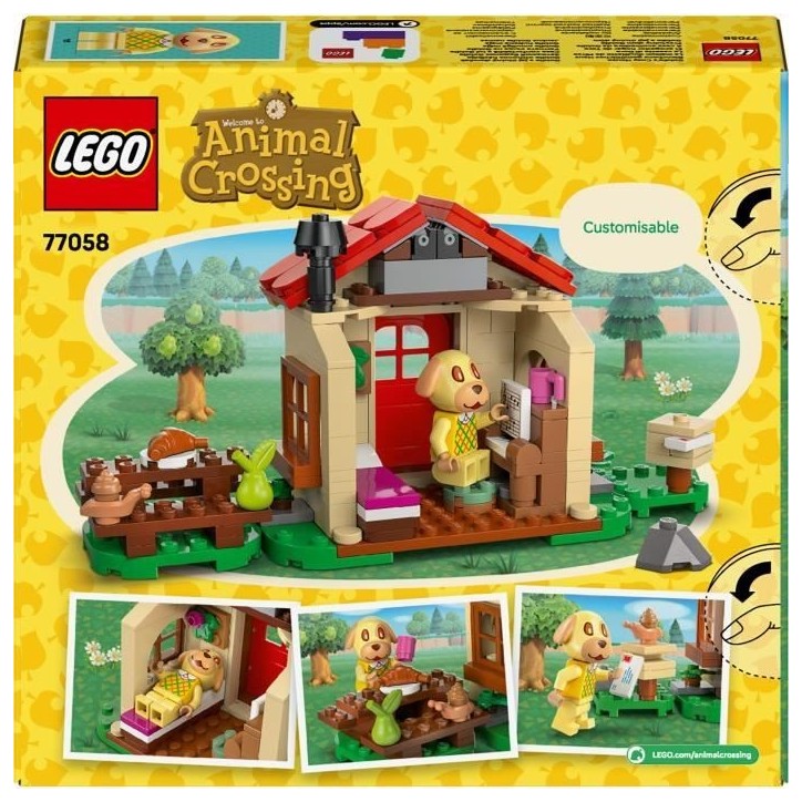 LEGO Animal Crossing 77058 La Maison Douillette de Mirza - Jouet des 6 ans