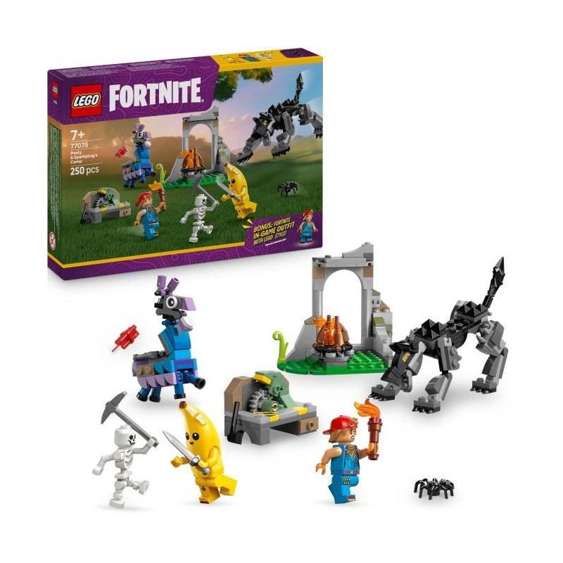 LEGO Fortnite 77075 Le Camp de Banane et Mécano - Jeu de Construction LEGO Fortnite 77075 Le Camp de Banane et Mécano - Jeu de Construction