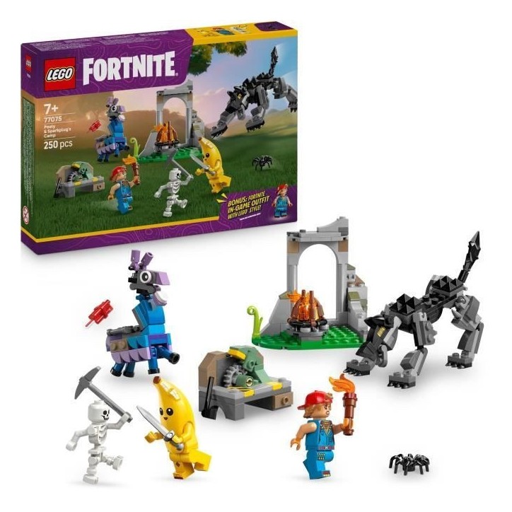 LEGO Fortnite 77075 Le Camp de Banane et Mécano - Jeu de Construction pour Garçon 7 ans LEGO Fortnite 77075 Le Camp de Banane et Mécano - Jeu de Construction pour Garçon 7 ans