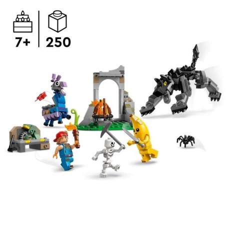 LEGO Fortnite 77075 Le Camp de Banane et Mécano - Jeu de Construction pour Garçon 7 ans