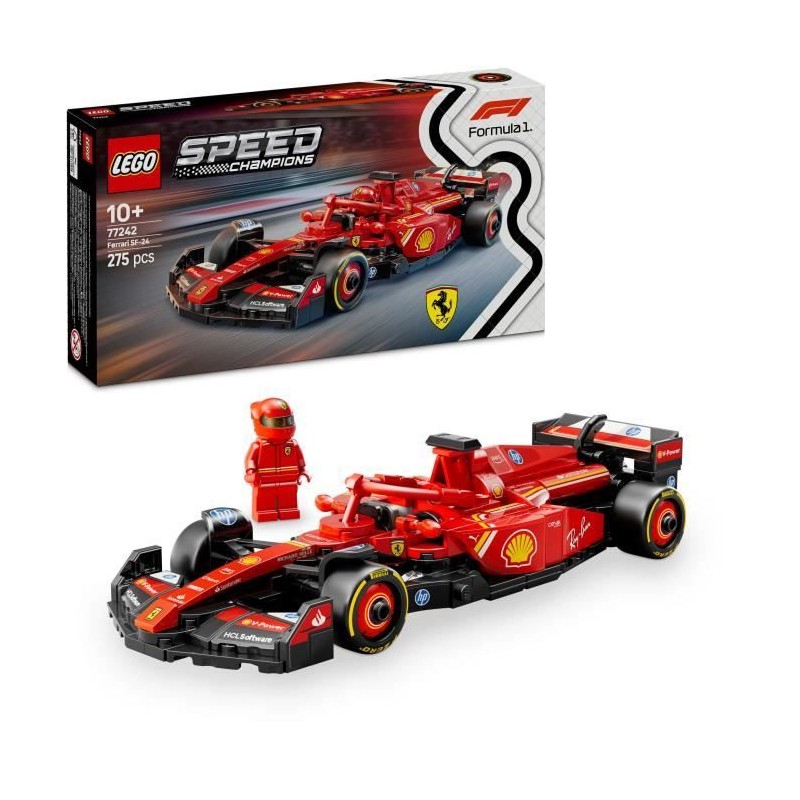 LEGO Speed Champions 77242 Voiture F1 Ferrari SF-24 - Jeu de construct LEGO Speed Champions 77242 Voiture F1 Ferrari SF-24 - Jeu de construct