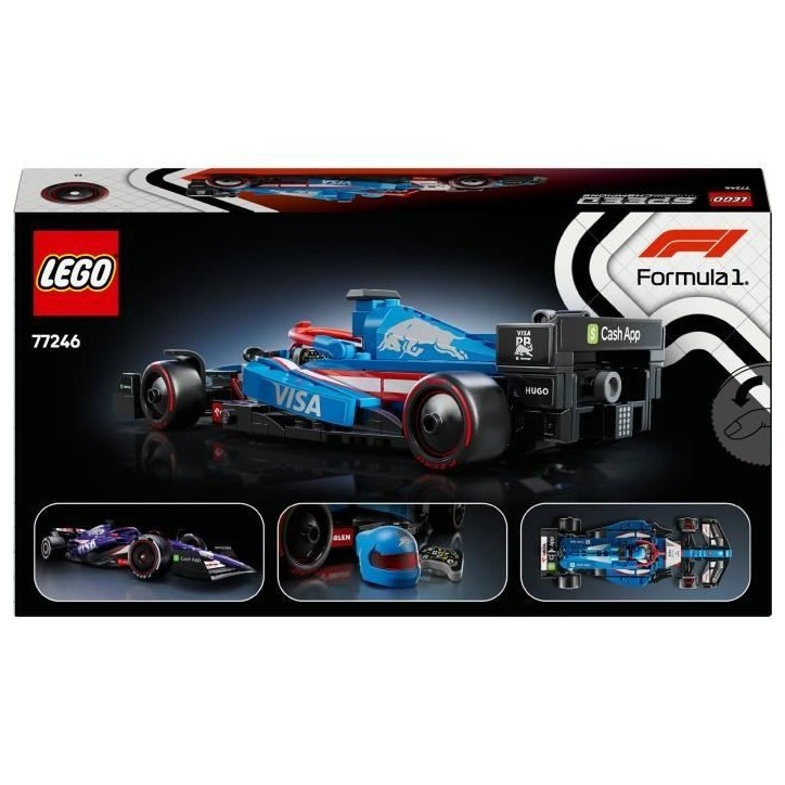 LEGO Speed Champions 77246 Voiture F1 Visa Cash App RB VCARB 01 - Idée cadeau pour adulte LEGO Speed Champions 77246 Voiture F1 Visa Cash App RB VCARB 01 - Idée cadeau pour adulte