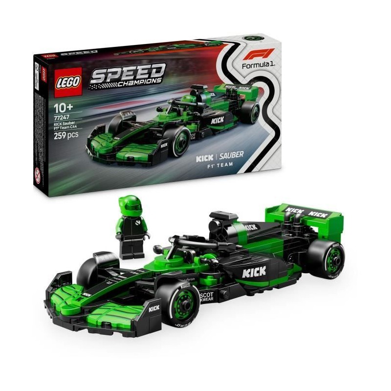 LEGO Speed Champions 77247 Voiture F1 KICK Sauber Team C44 Jeu de cons
