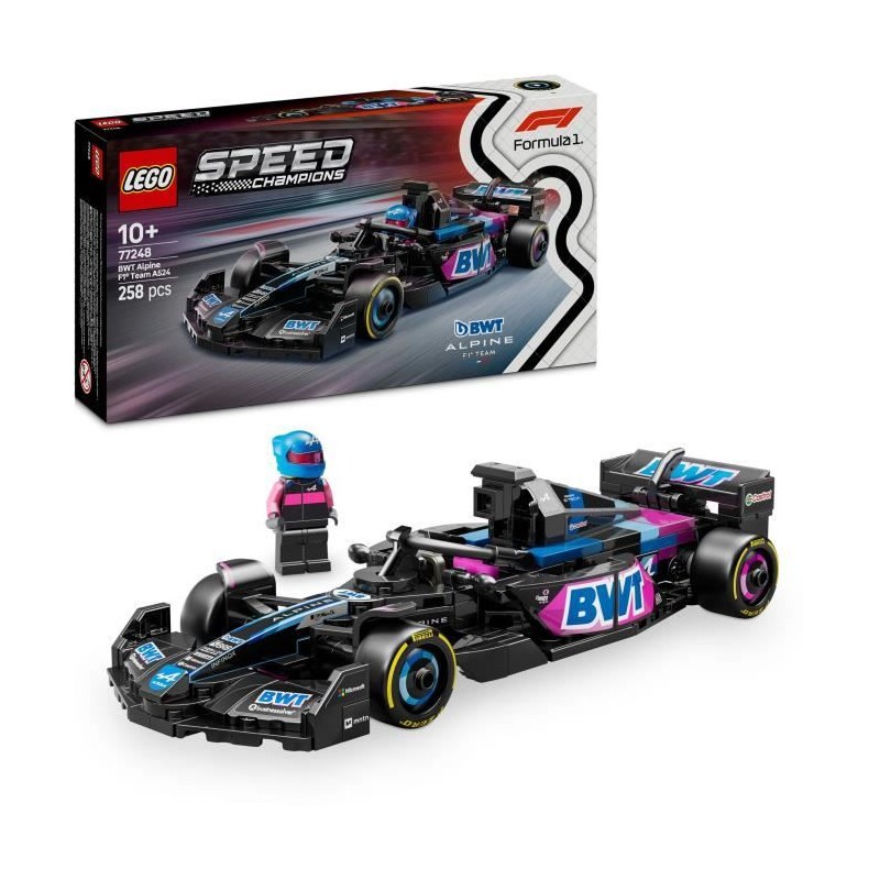 LEGO Speed Champions 77248 Voiture F1 BWT Alpine Team A524 Jeu de cons