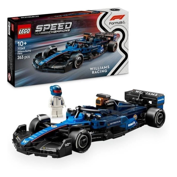 LEGO Speed Champions 77249 Voiture F1 Williams Racing FW46 Jeu de construction des 10 ans LEGO Speed Champions 77249 Voiture F1 Williams Racing FW46 Jeu de construction des 10 ans