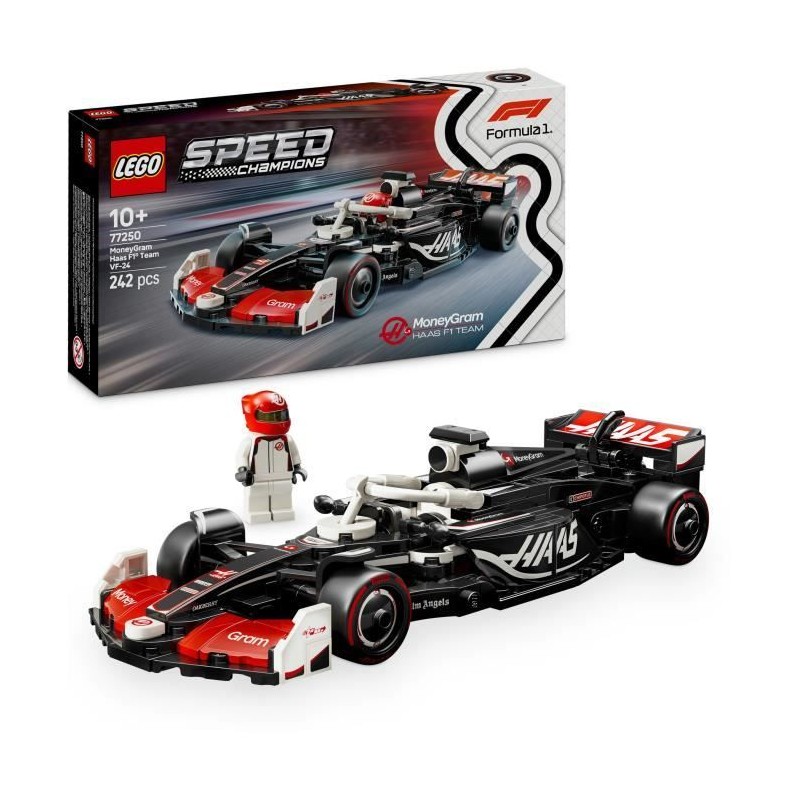 LEGO Speed Champions 77250 Voiture F1 MoneyGram Haas Team VF-24 - Joue
