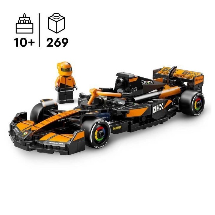 LEGO Speed Champions 77251 Voiture F1 McLaren Team MCL38 - Jeu de construction des 10 ans LEGO Speed Champions 77251 Voiture F1 McLaren Team MCL38 - Jeu de construction des 10 ans