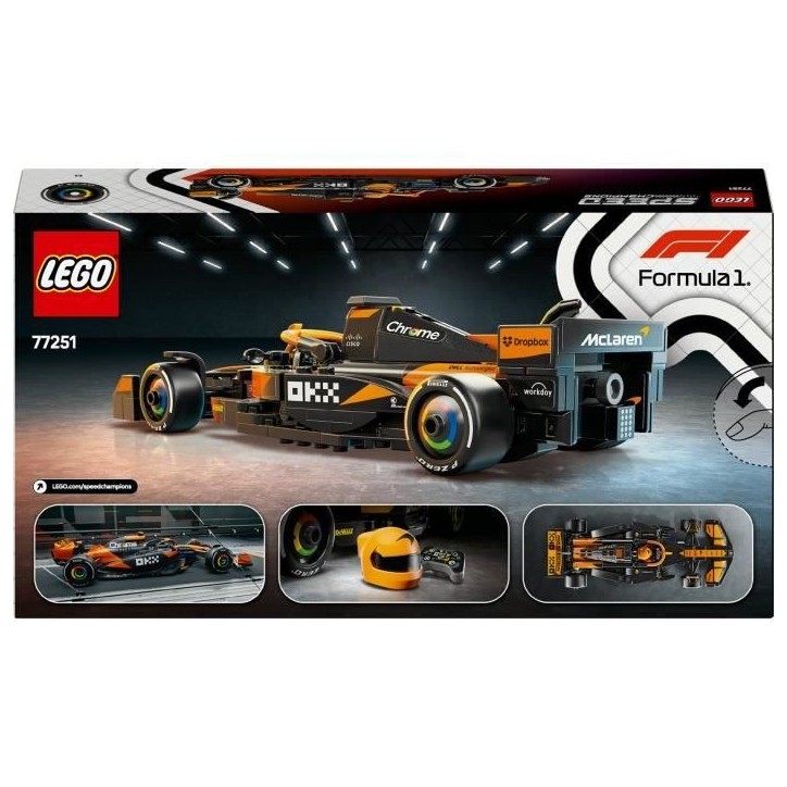 LEGO Speed Champions 77251 Voiture F1 McLaren Team MCL38 - Jeu de construction des 10 ans LEGO Speed Champions 77251 Voiture F1 McLaren Team MCL38 - Jeu de construction des 10 ans
