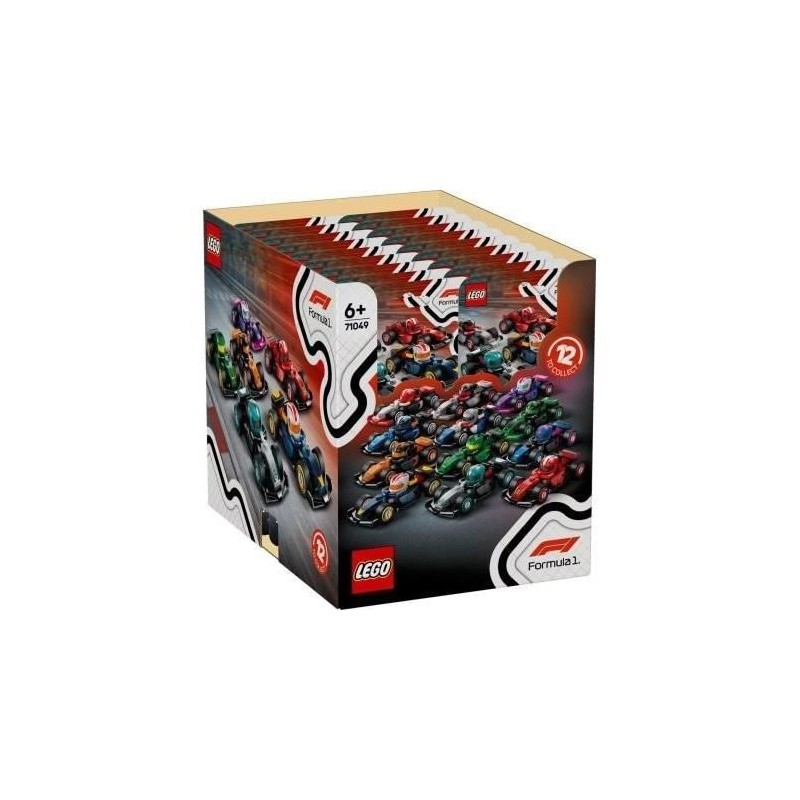 Box de 36 minifigures 71049 Voitures F1 a Collectionner