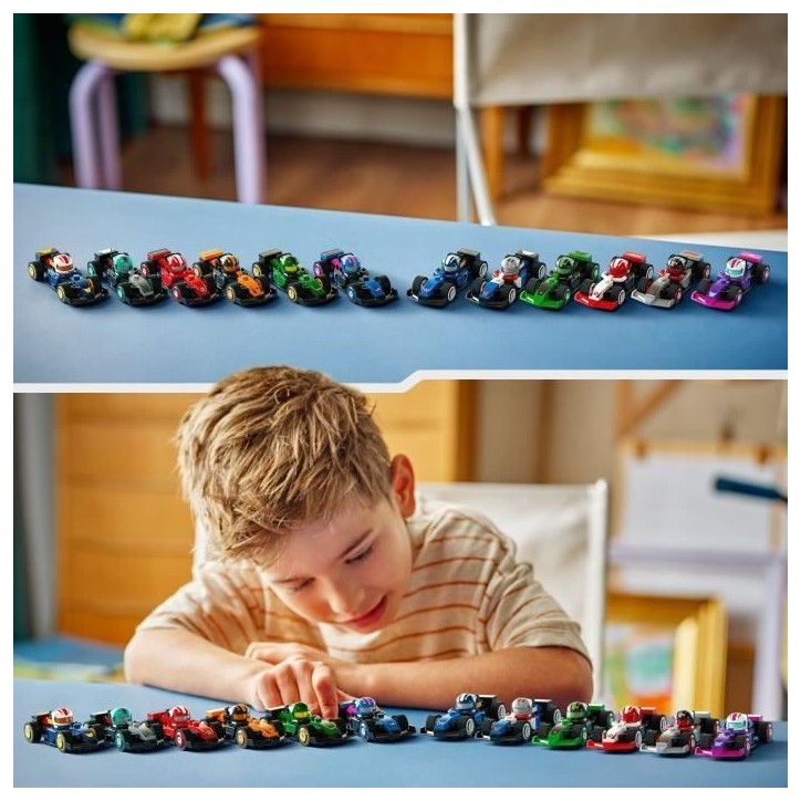 Box de 36 minifigures 71049 Voitures F1 a Collectionner Box de 36 minifigures 71049 Voitures F1 a Collectionner