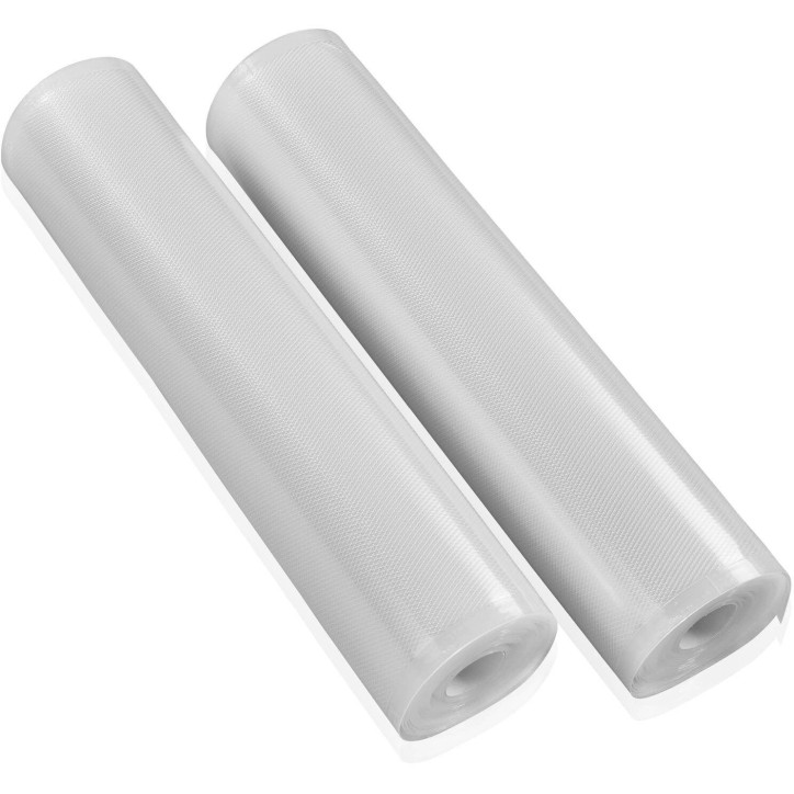 2 rouleaux sous vide 30x600cm Leifheit 3238 - Sac sous vide alimentaire pour la conservation & cuisson avec 56 étiquettes - San 2 rouleaux sous vide 30x600cm Leifheit 3238 - Sac sous vide alimentaire pour la conservation & cuisson avec 56 étiquettes - San
